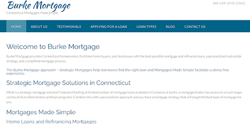Burke Mortgage Website