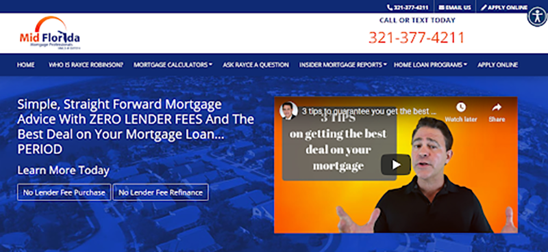 Mid Florida Mortgage Professionals Website