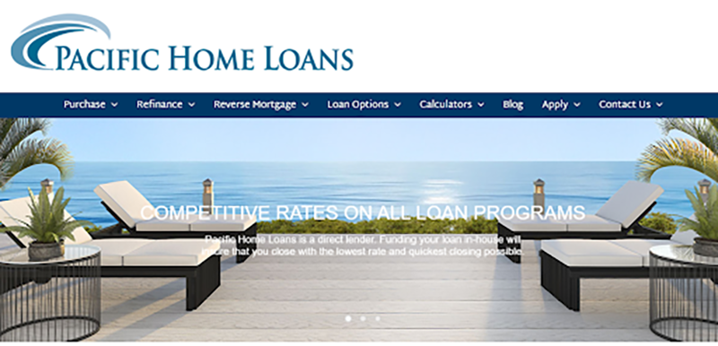 Pacific Home Loans Website