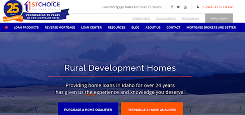 1st Choice Mortgage Company, LLC Website