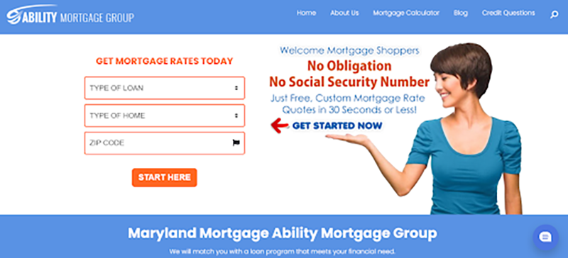 Ability Mortgage Group Website