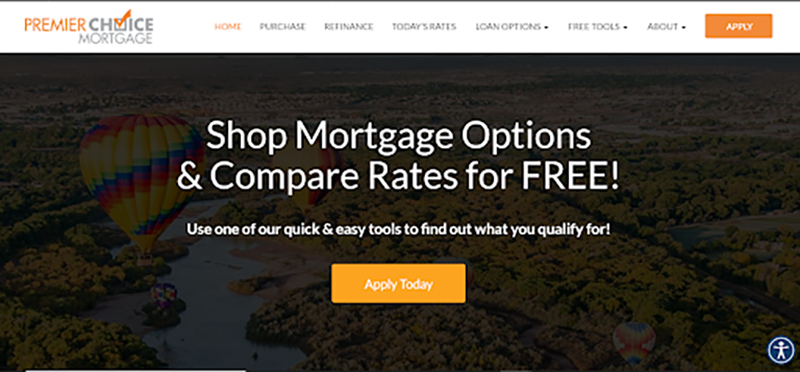 Premier Choice Mortgage website
