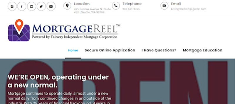 The Mortgage Reel website