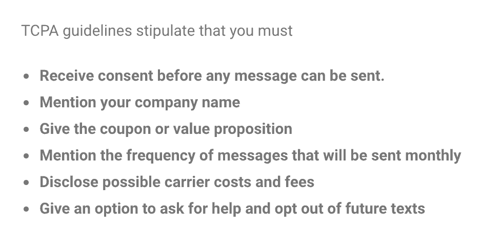 TCPA guidelines