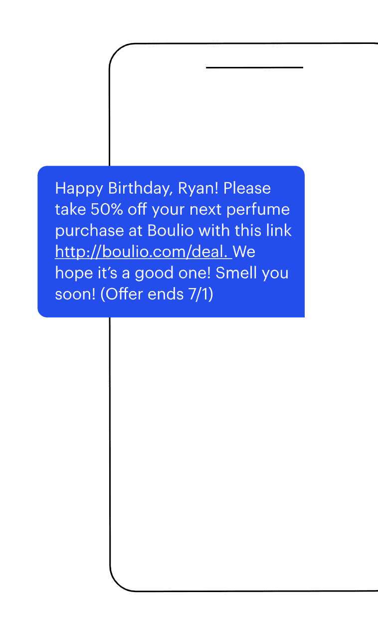 sms text message example